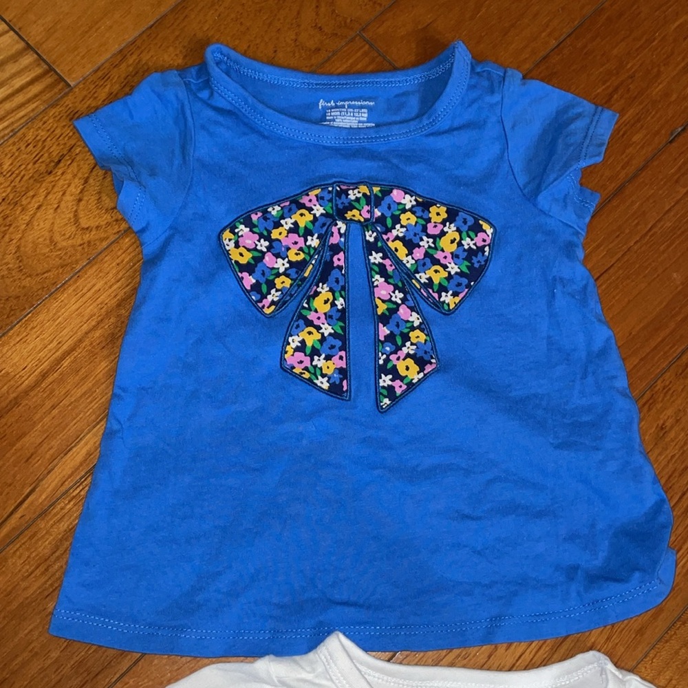 Colorful Baby Clothing Set bundle lot shorts T-shirt onesie gap carters 12 18 mo - Picture 7 of 7